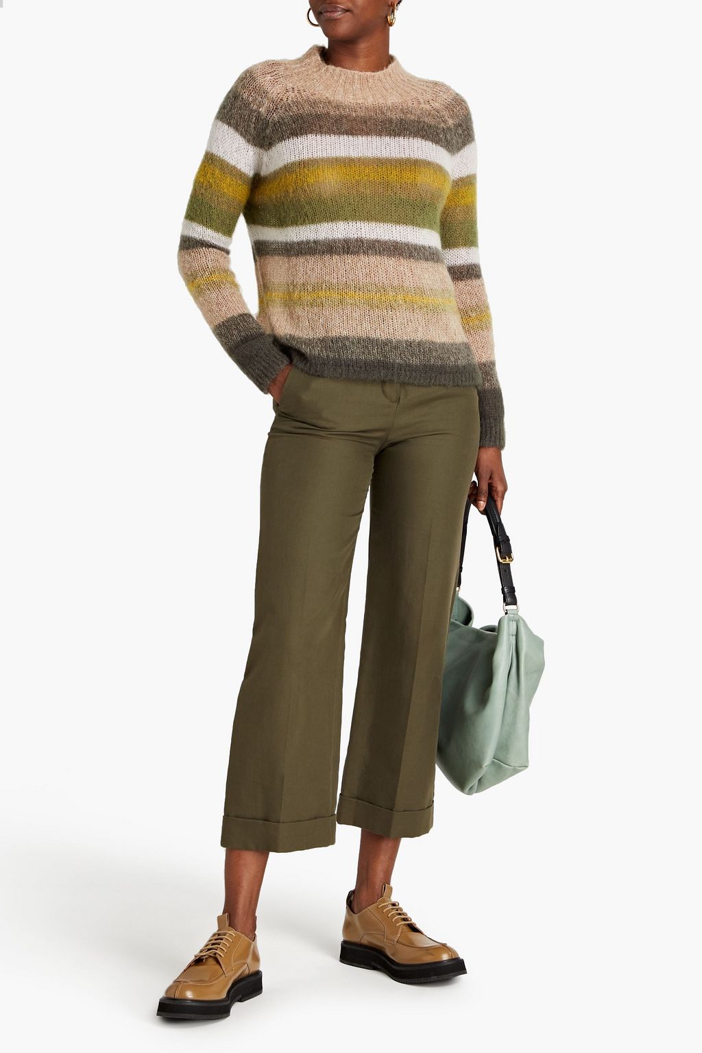 Luisa Cerano Striped Mohair Scarf 848995/5887 main image 0