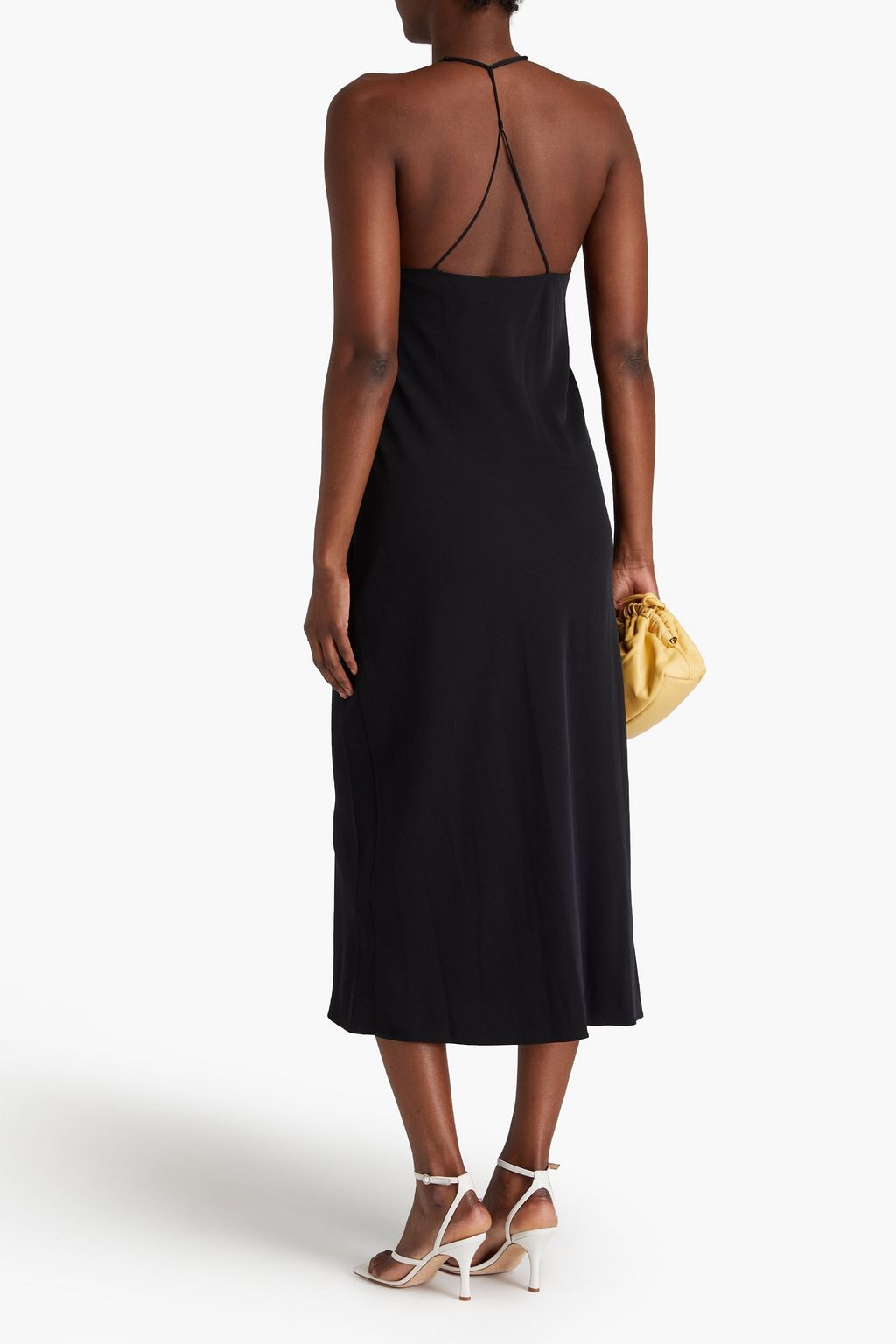 TIBI Crepe midi slip dress