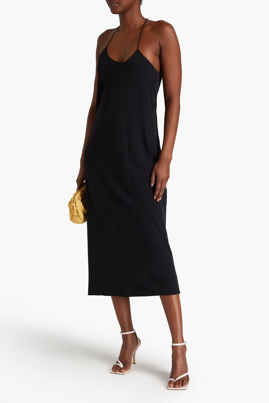 TIBI Crepe midi slip dress