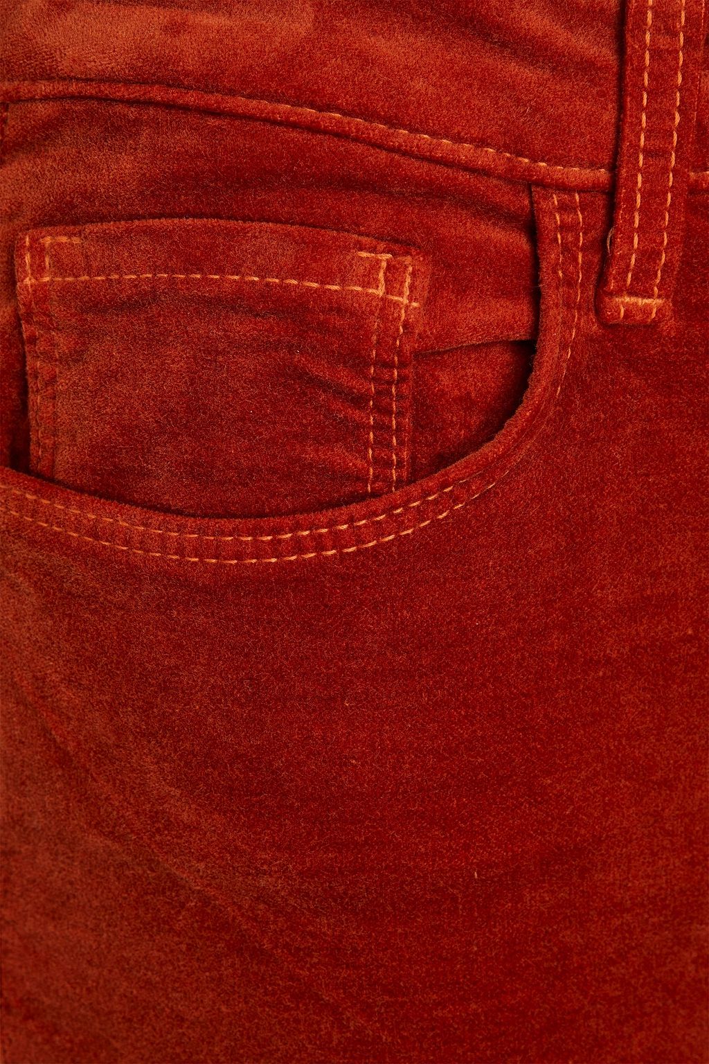 L'AGENCE Bell cotton-blend velvet flared pants