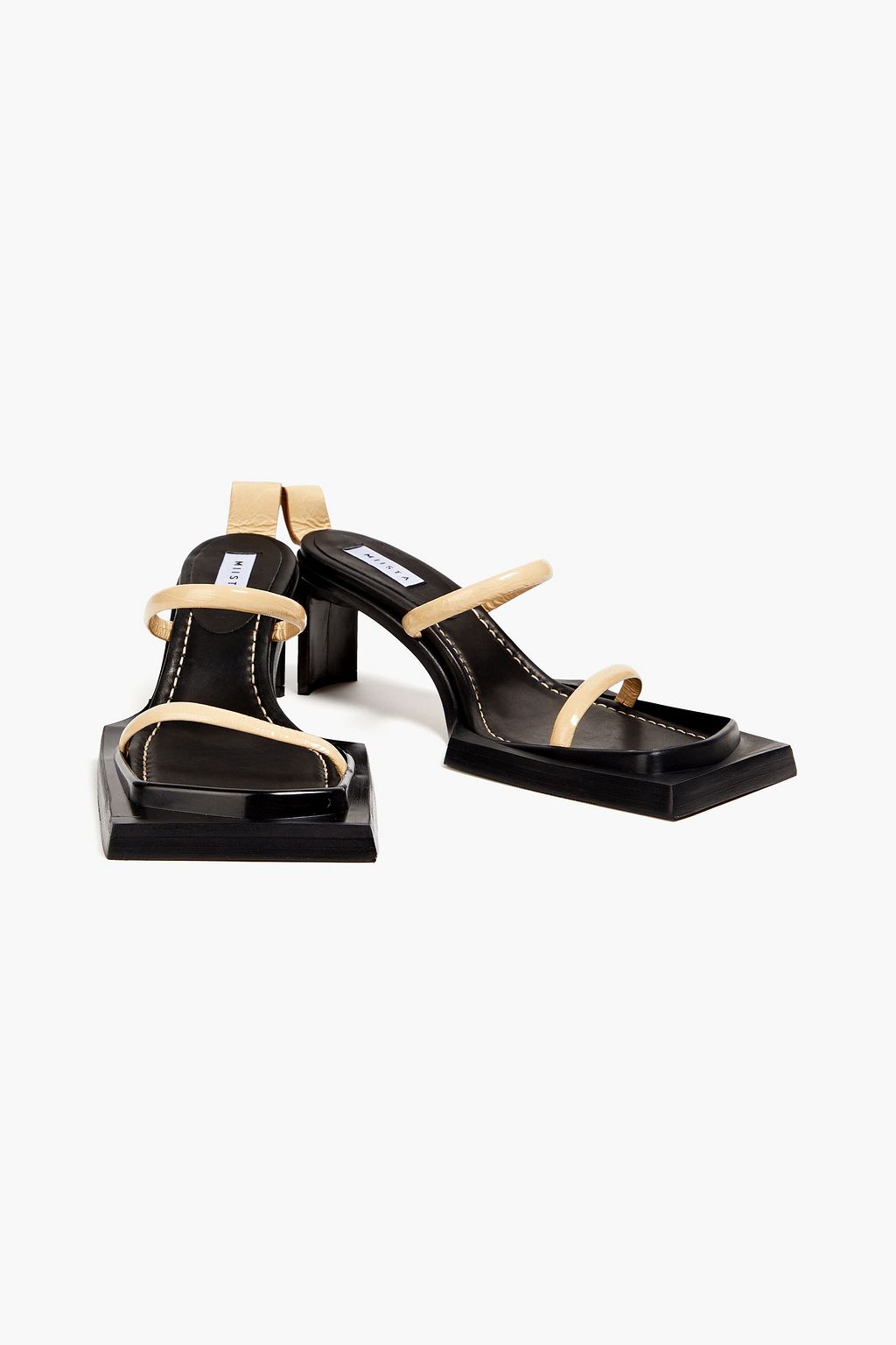 MIISTA Phillis patent-leather mules