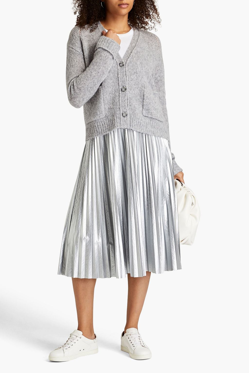 LUISA CERANO Cardigan aus meliertem Strick