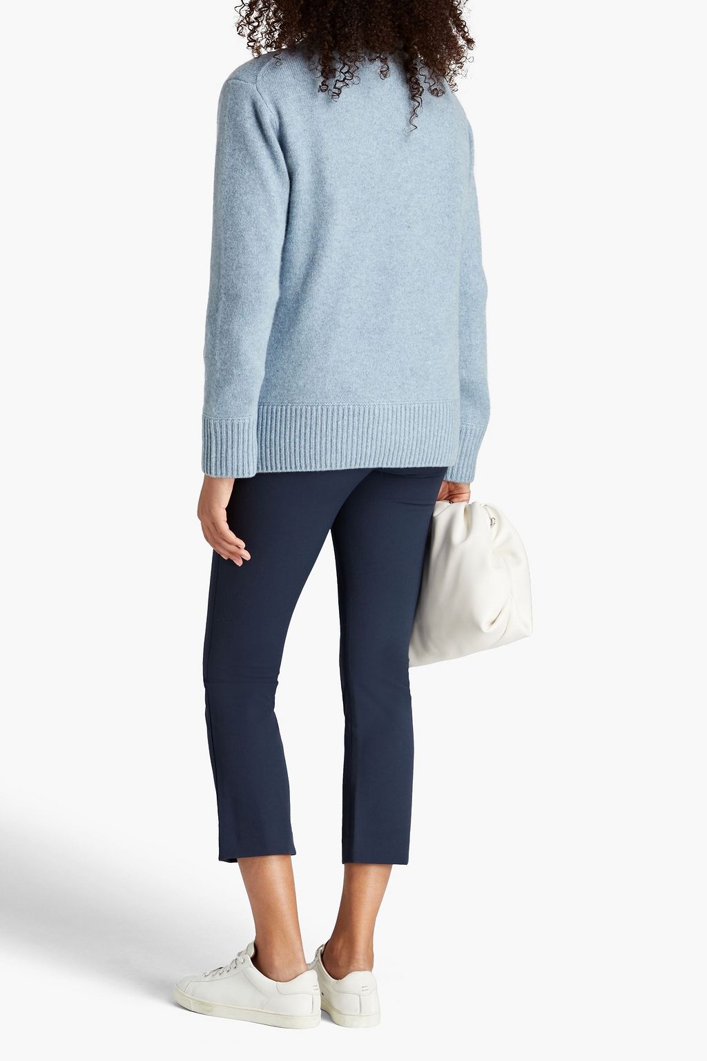 VINCE. Cotton-blend ponte kick-flare pants