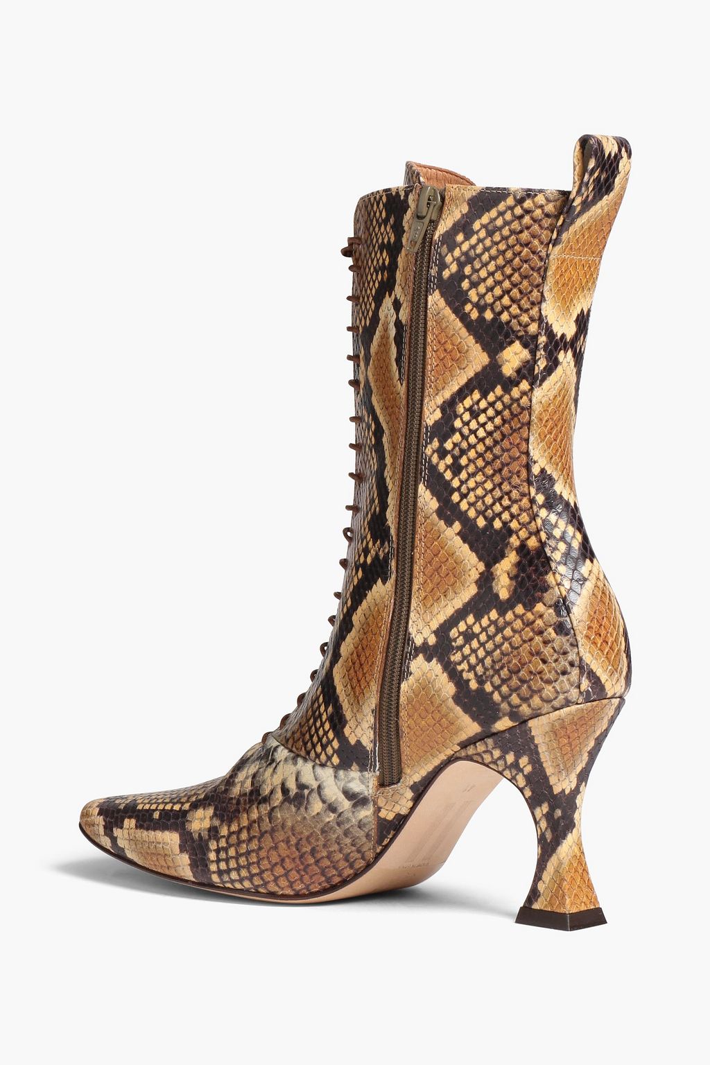 MIISTA Yana snake-effect leather ankle boots