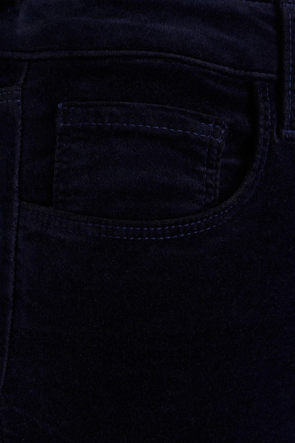 L'AGENCE Margot cropped cotton-blend velvet skinny pants
