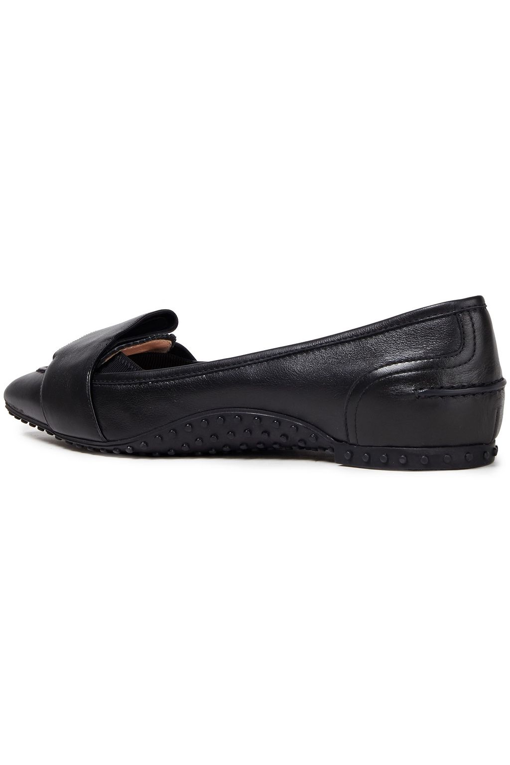 ALESSANDRO DELL'ACQUA X TOD'S Bow-embellished leather point-toe flats