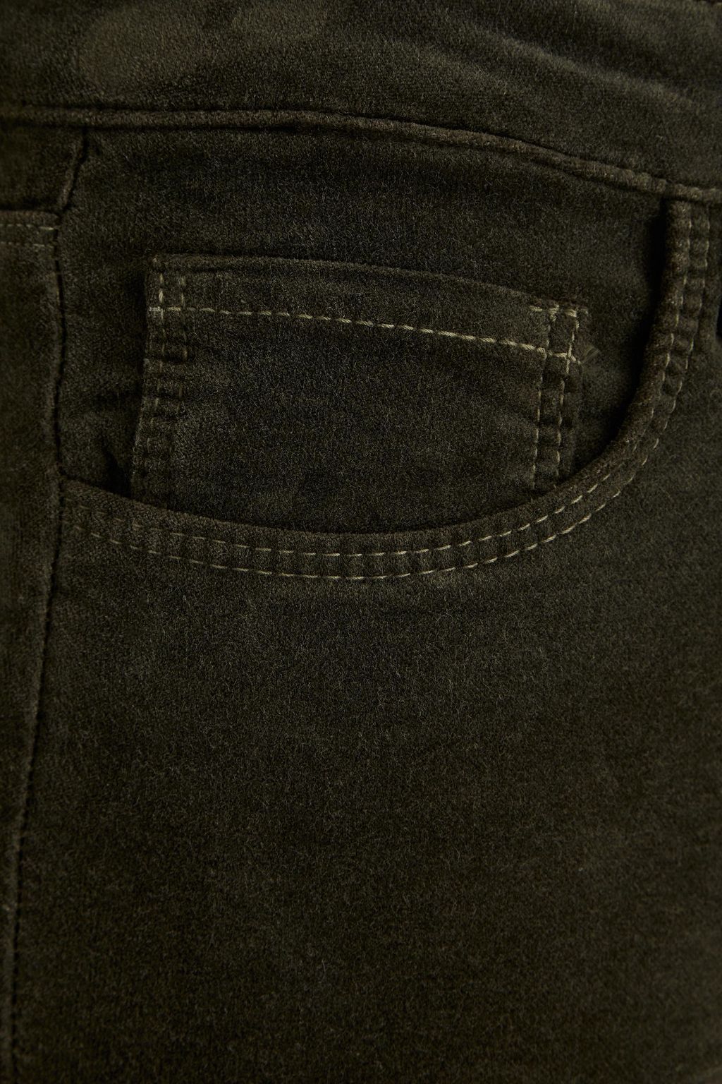 L'AGENCE Margot cropped cotton-blend velvet skinny pants