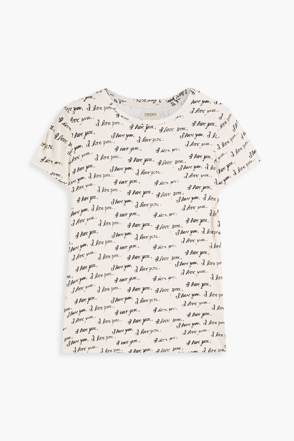 L'Agence Ressi printed stretch-jersey T-shirt