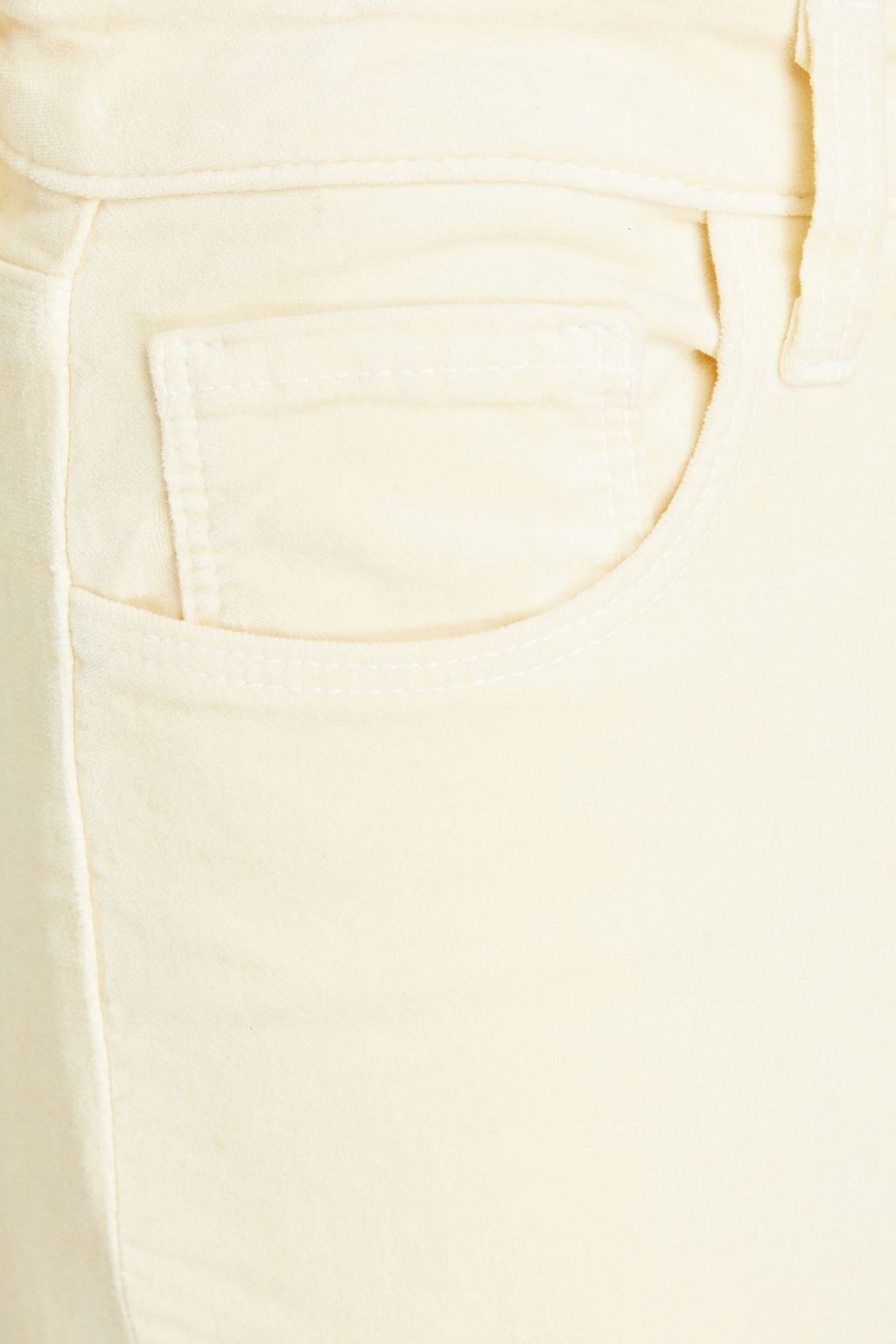 L'AGENCE Bell cotton-blend velvet flared pants