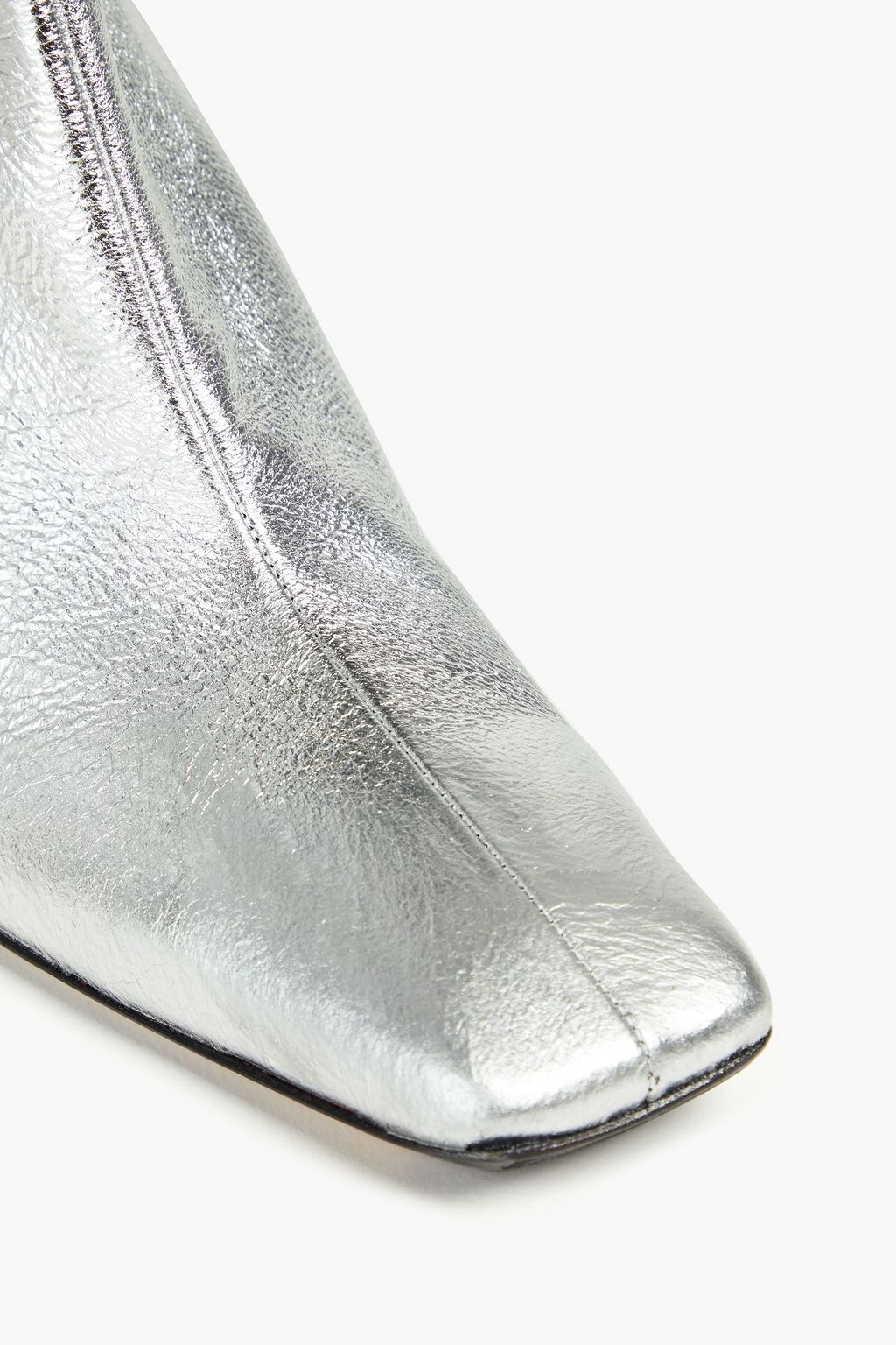 MIISTA Gogi metallic textured-leather over-the-knee boots