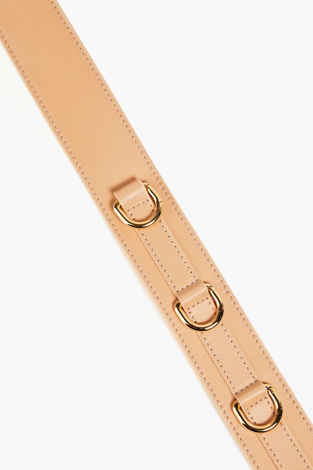 CHLOÉ Ring-embellished leather bag strap