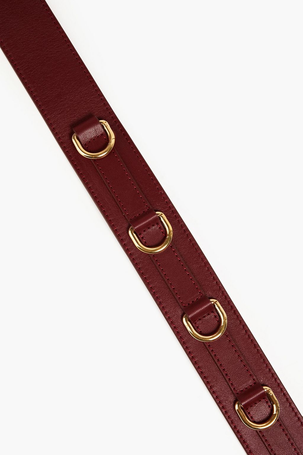CHLOÉ Ring-embellished leather bag strap