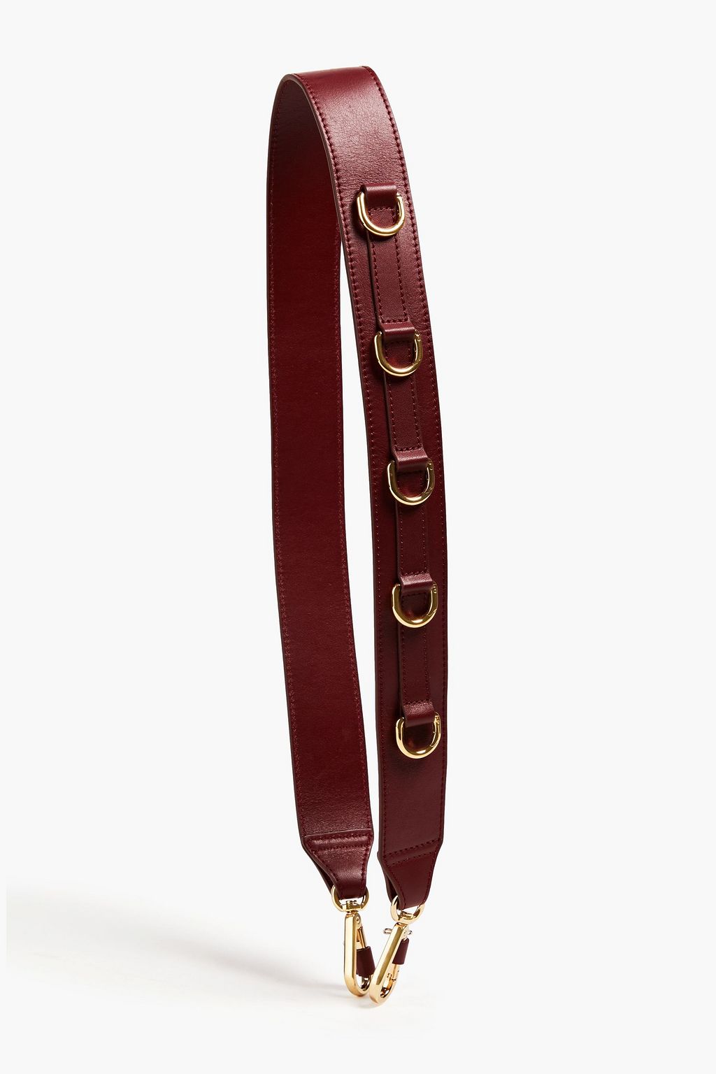 CHLOÉ Ring-embellished leather bag strap