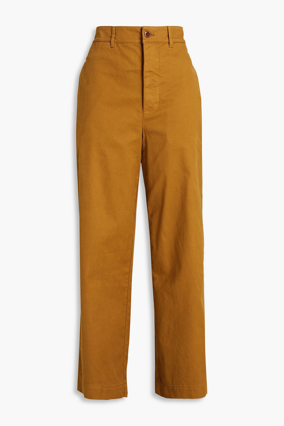 Alex Mill Kelly Twill Wide-leg Trousers In Brown