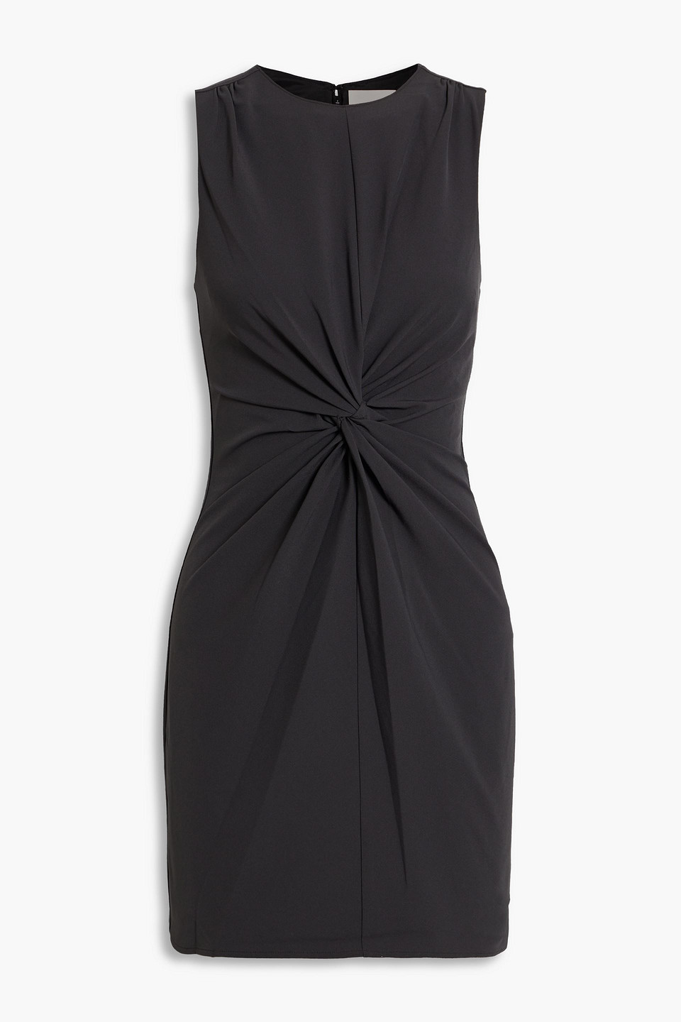 cinq à sept - andrea twisted crepe mini dress - black - us 2