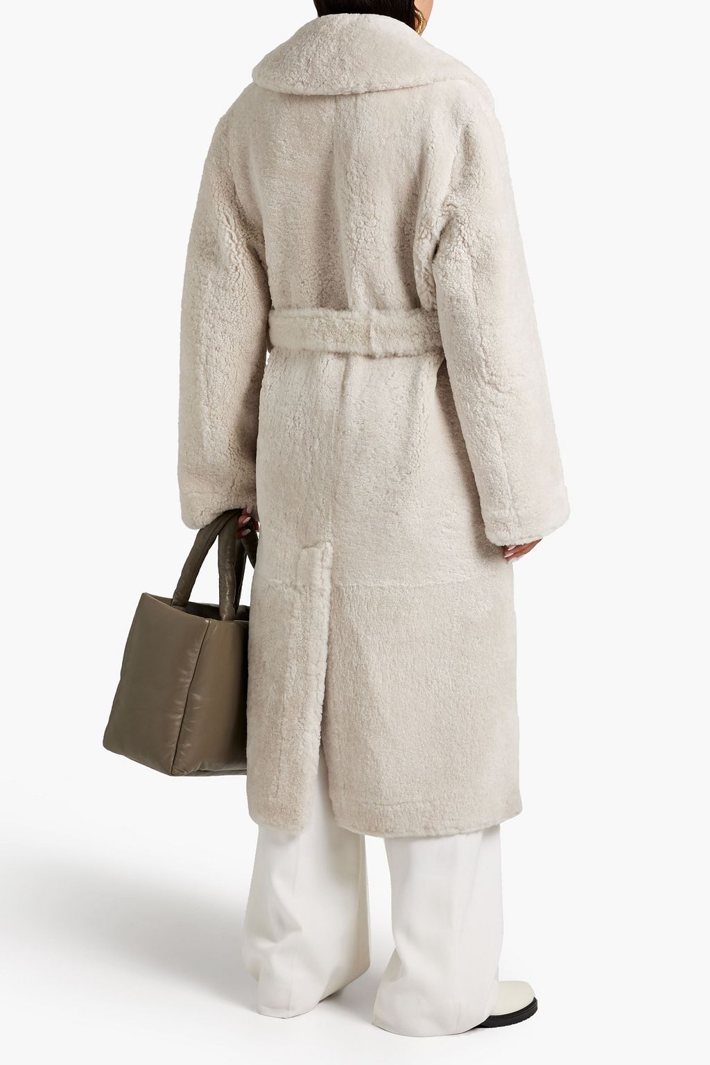 JOSEPH Catrin belted shearling coat