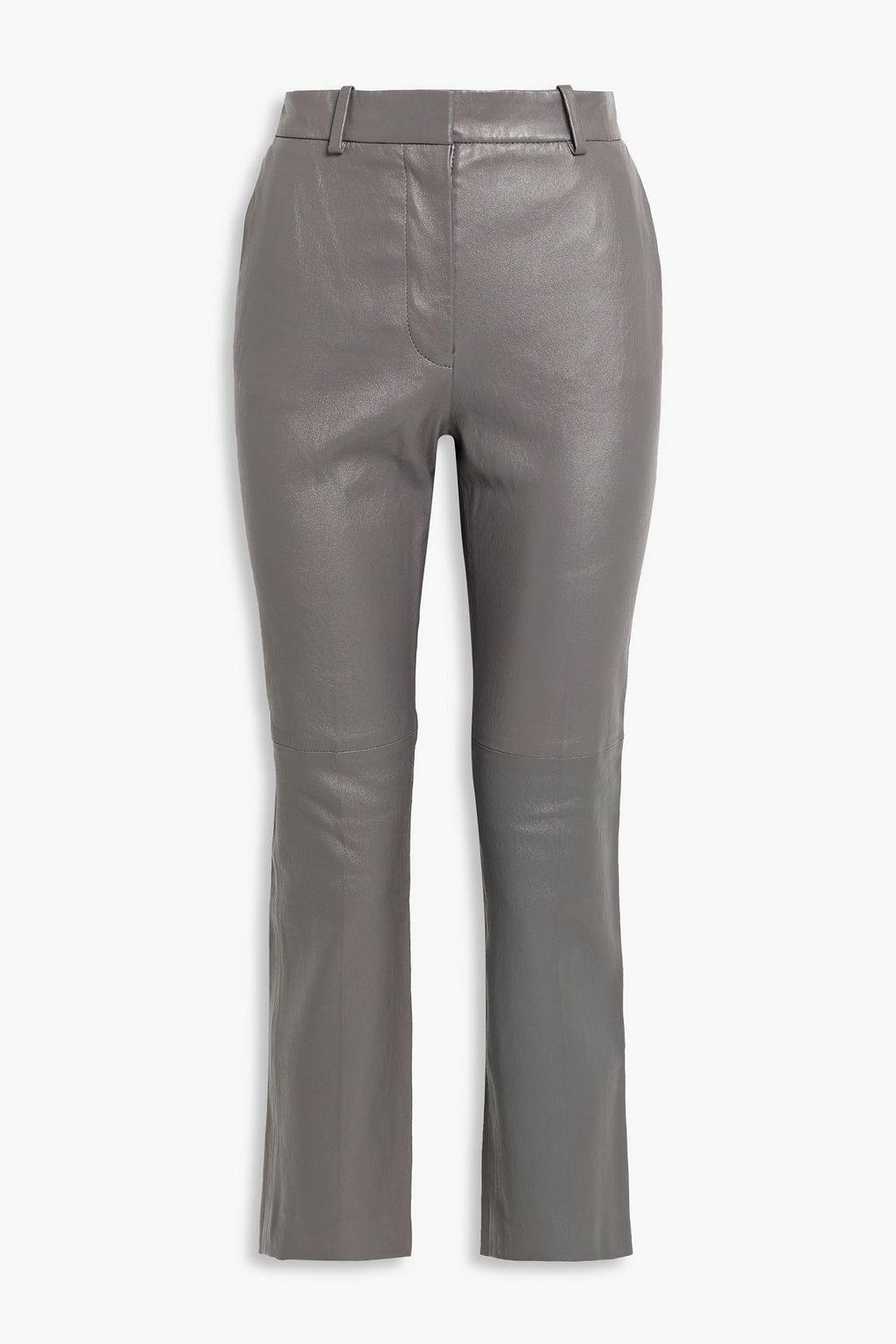 JOSEPH Coleman cropped leather slim-leg pants