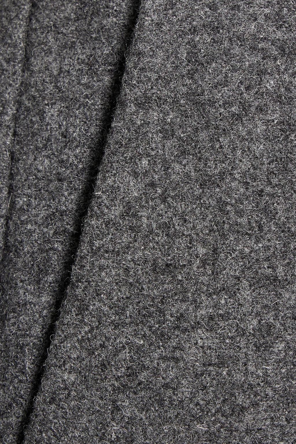 JOSEPH Tape cropped mélange wool-felt straight-leg pants