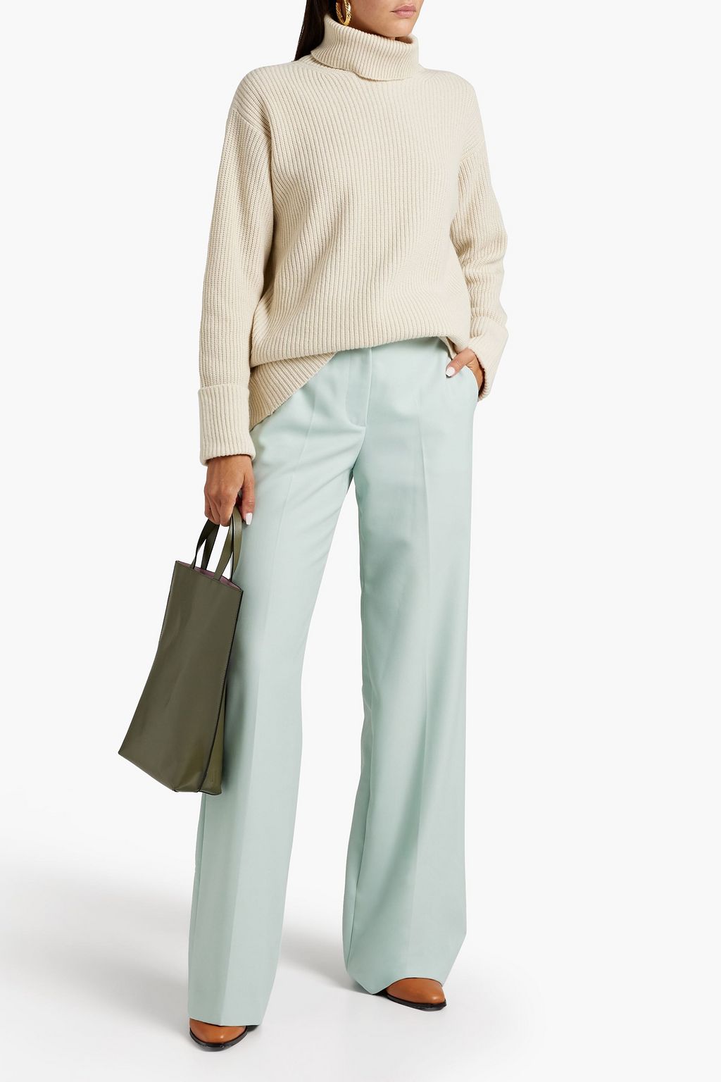 JOSEPH Morrisey woven bootcut pants