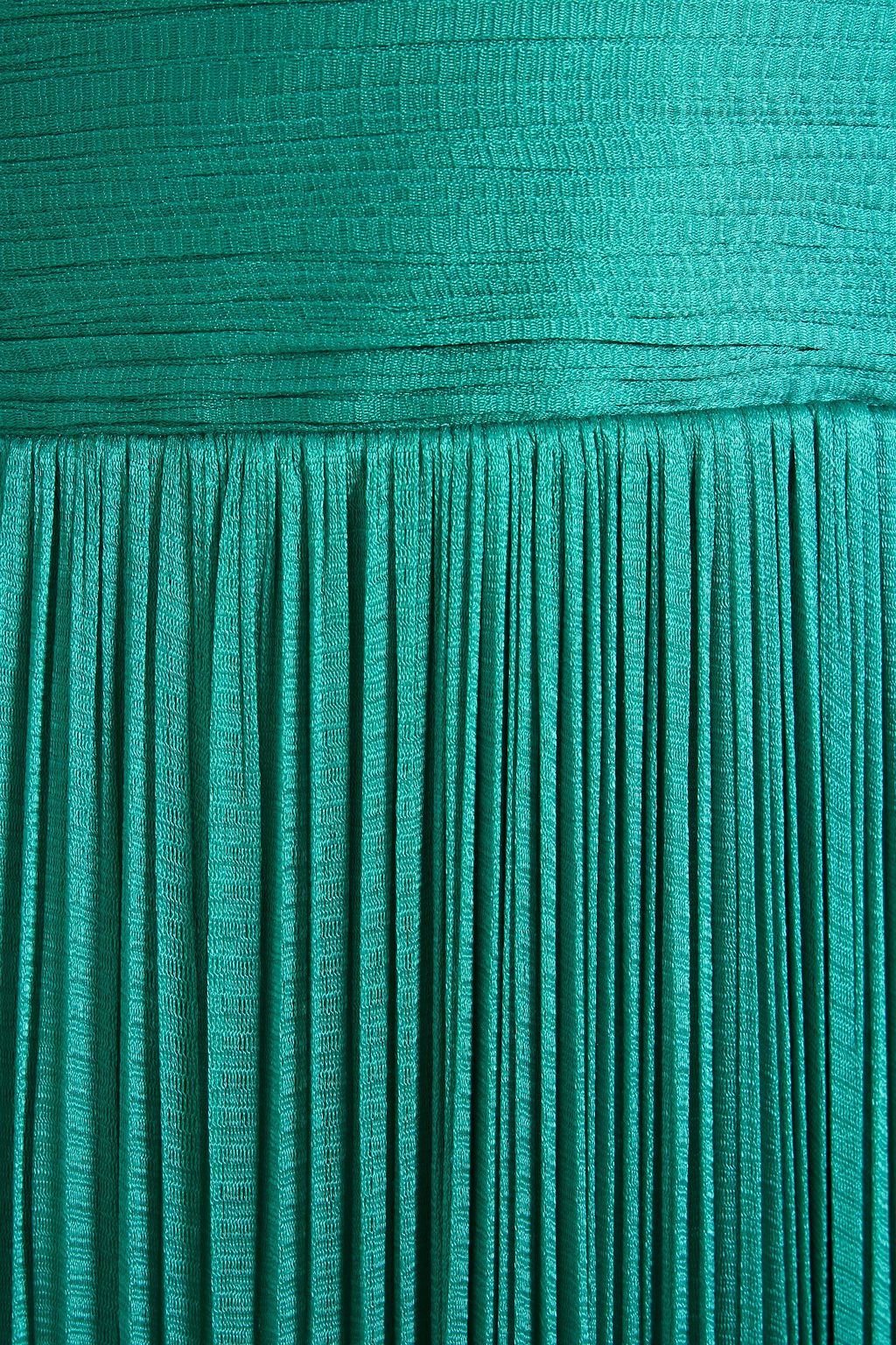 MARIA LUCIA HOHAN Plissé silk-tulle gown