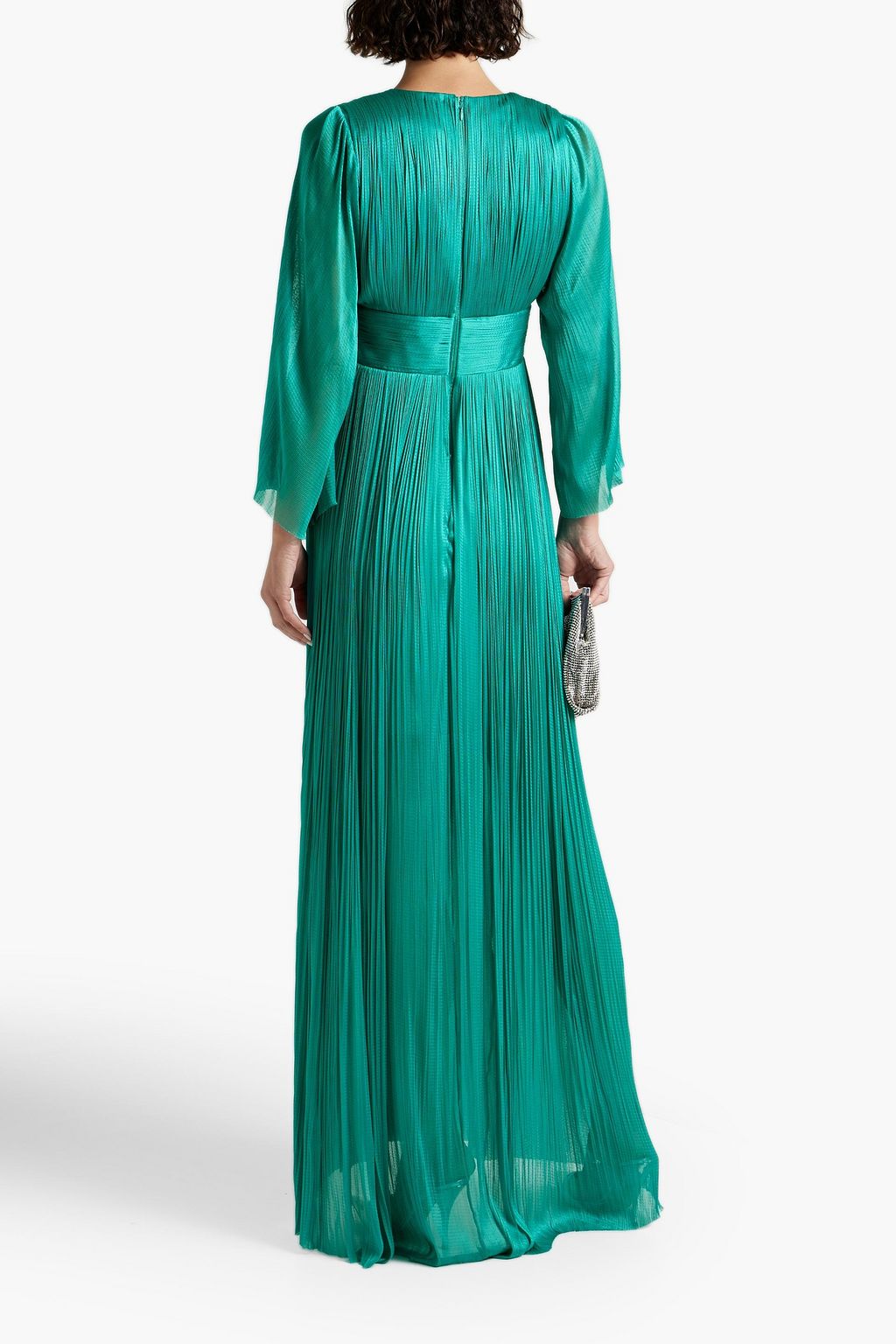 MARIA LUCIA HOHAN Plissé silk-tulle gown