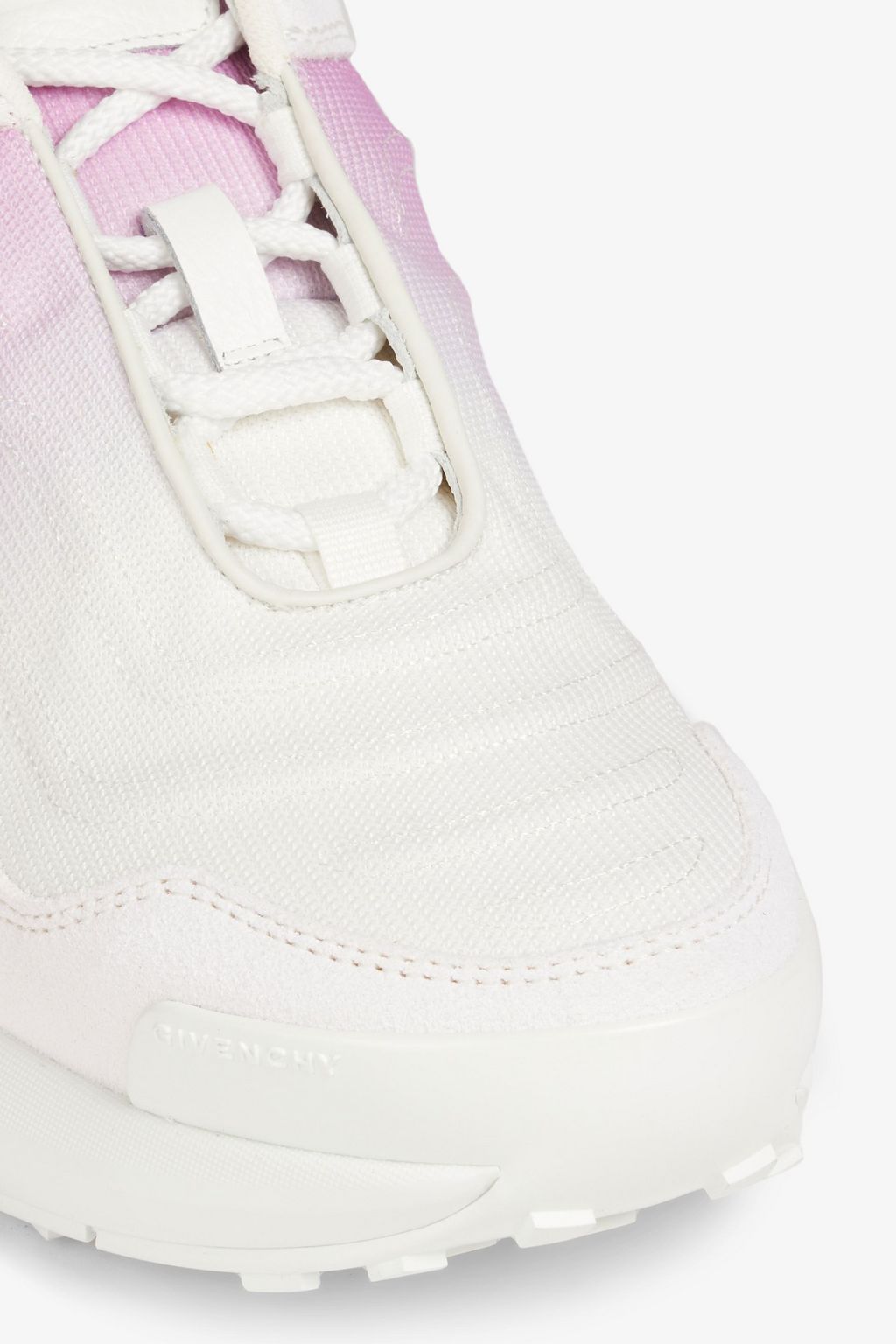 GIVENCHY GIV 1 Light suede-trimmed dégradé mesh sneakers