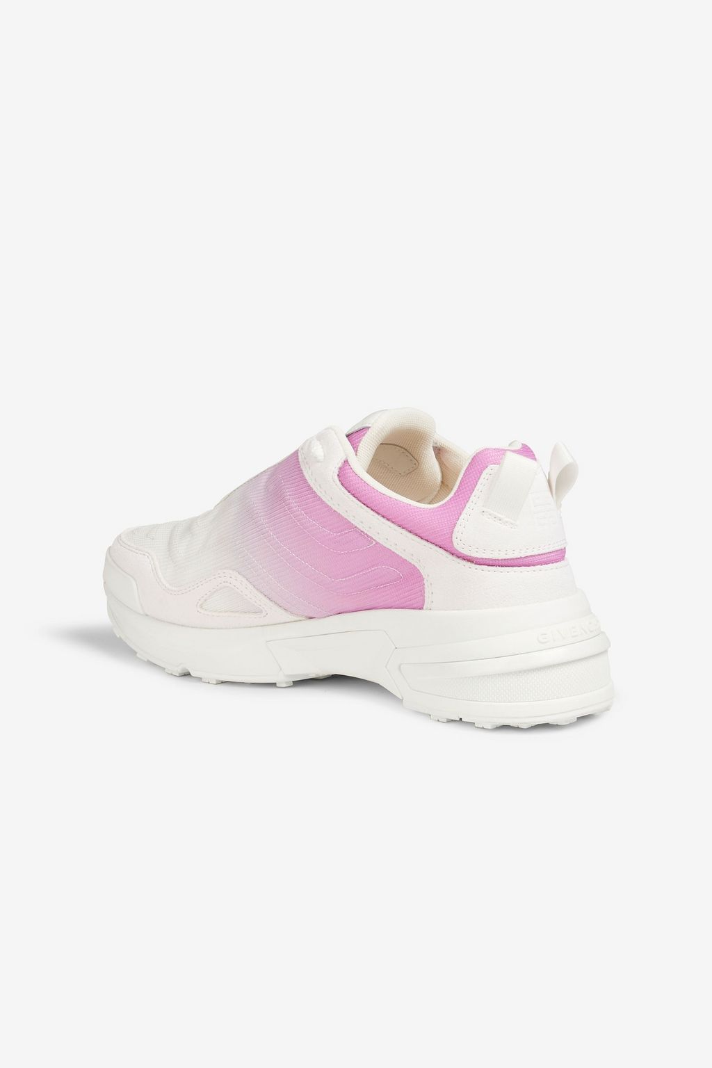 GIVENCHY GIV 1 Light suede-trimmed dégradé mesh sneakers