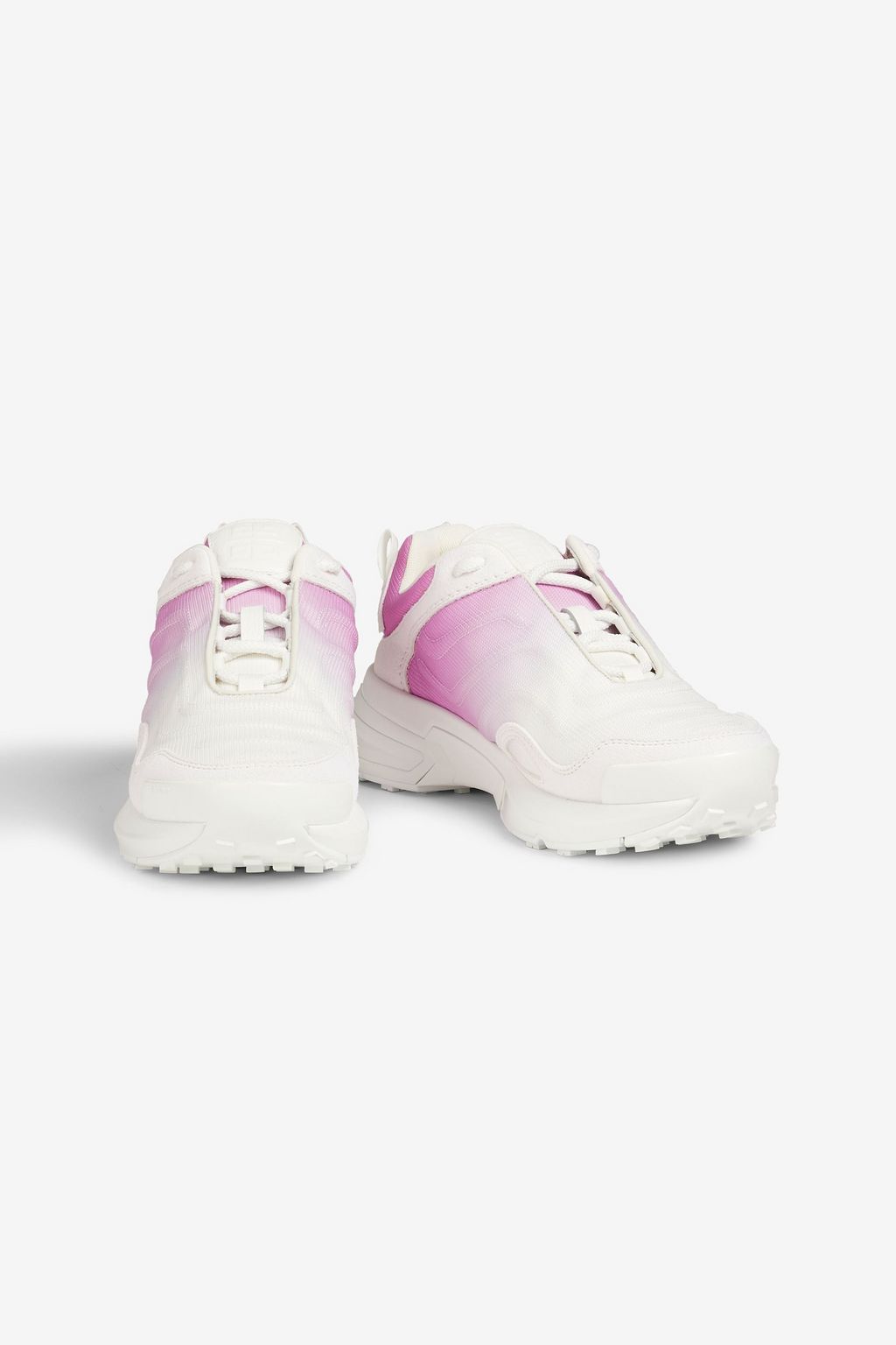 GIVENCHY GIV 1 Light suede-trimmed dégradé mesh sneakers