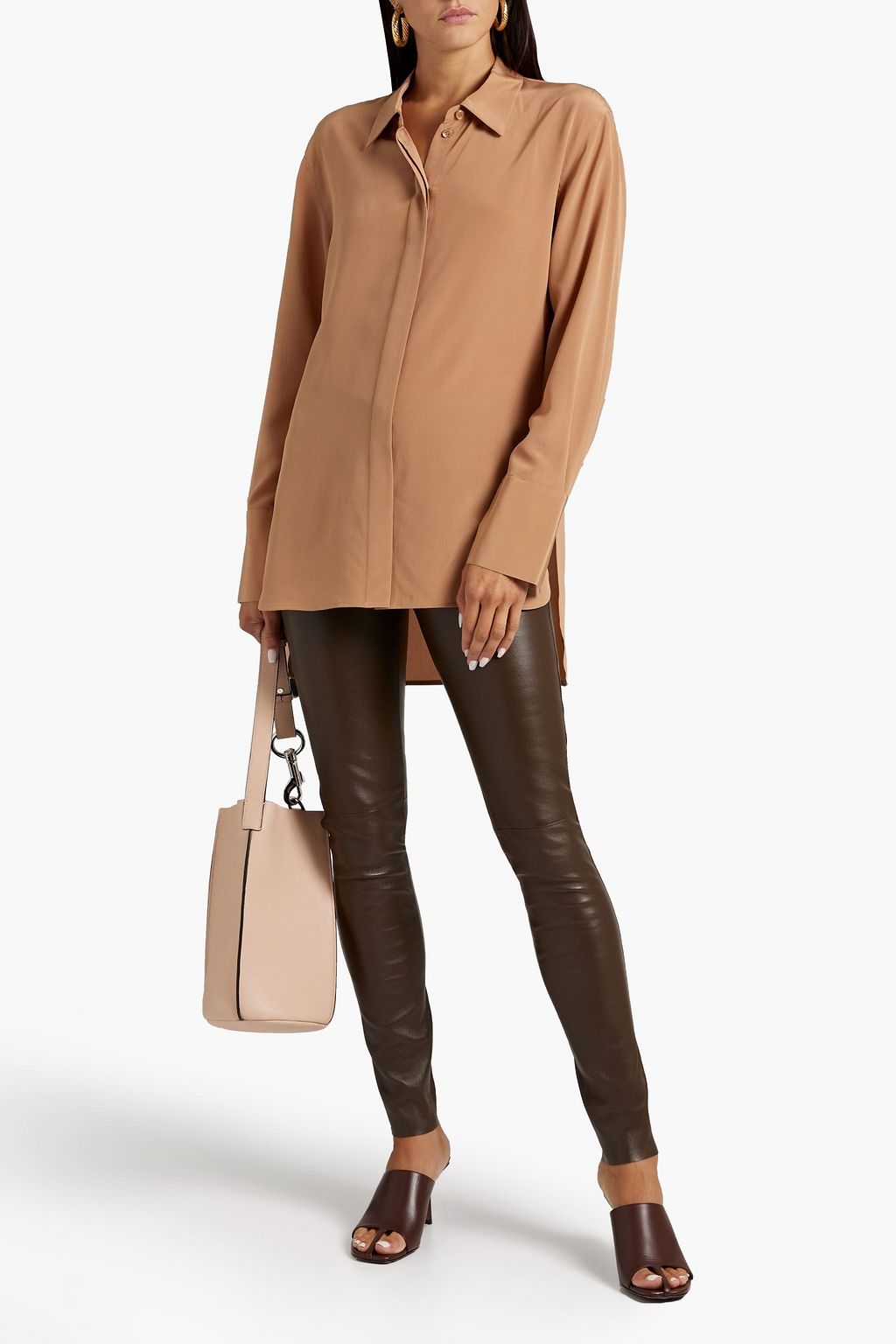 JOSEPH Stretch-leather leggings
