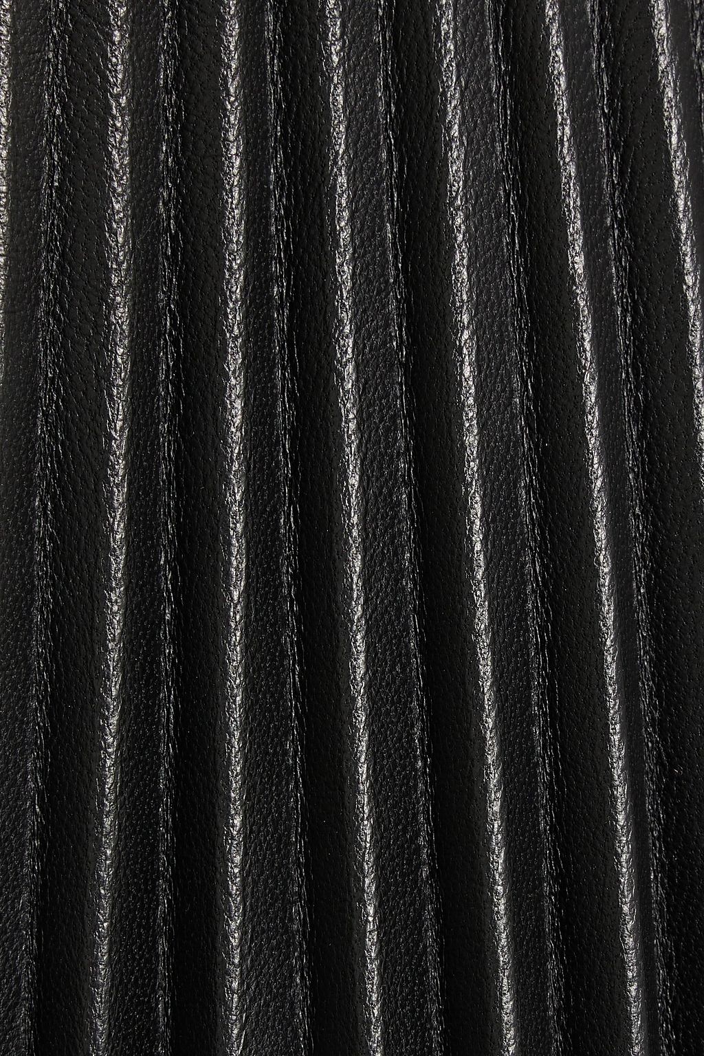 JOSEPH Seija pleated leather midi skirt