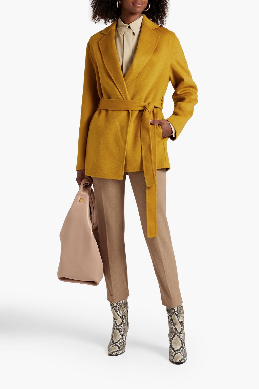 JOSEPH Cenda wool and cashmere-blend felt coat