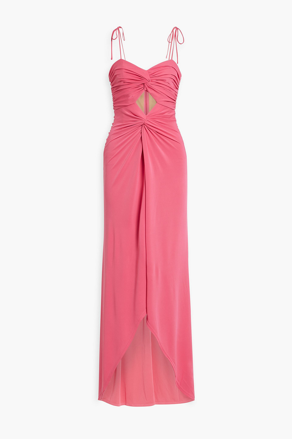 CINQ À SEPT HARLIN CUTOUT TWISTED STRETCH-JERSEY MAXI DRESS,3074457345633343153