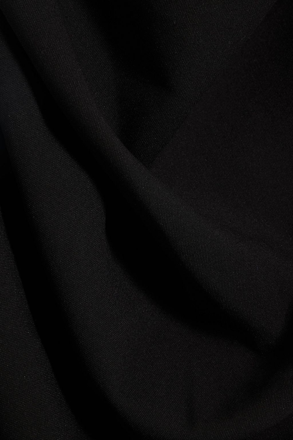 CINQ À SEPT Willa asymmetric fluted cady midi dress