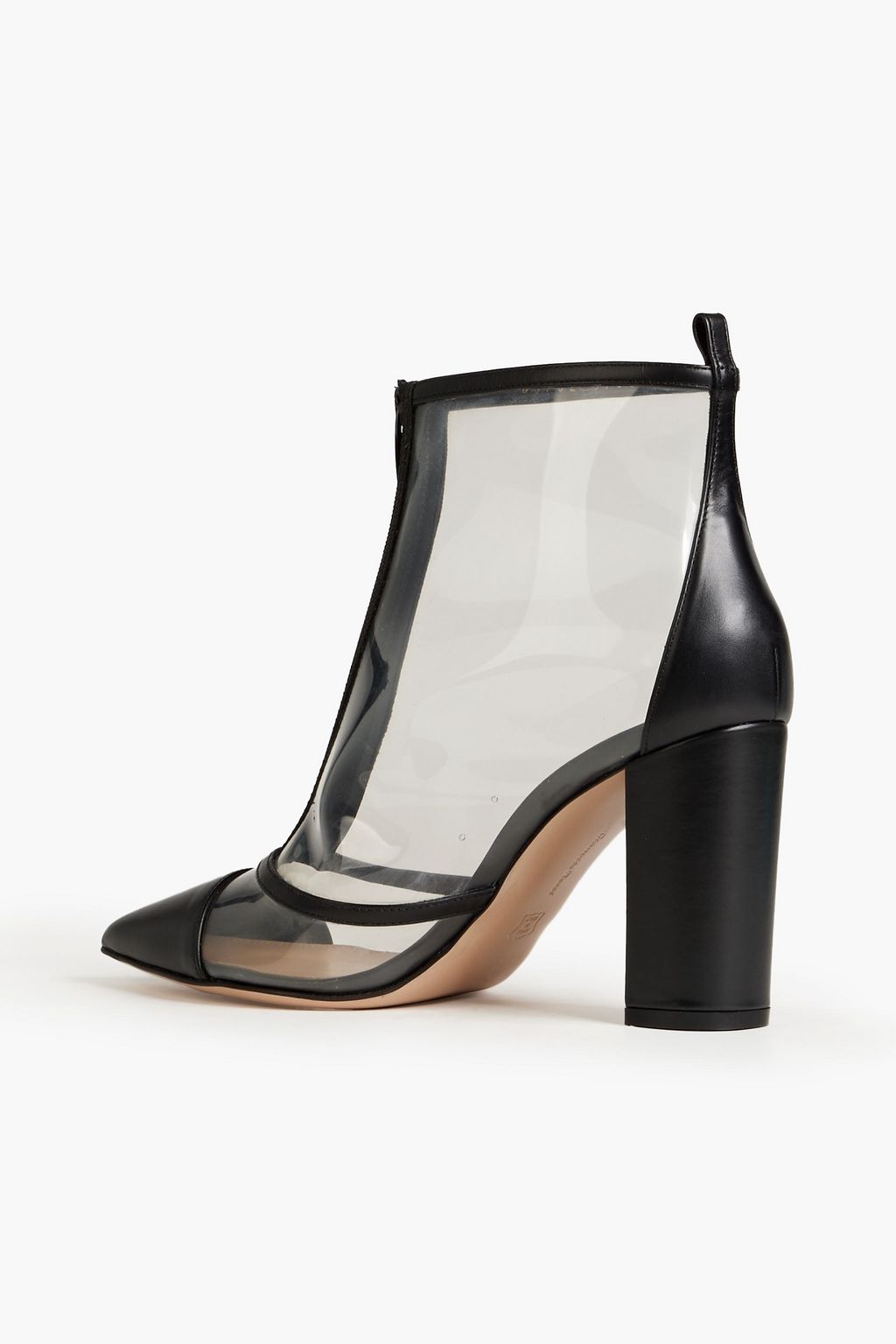 GIANVITO ROSSI Watson PVC and leather ankle boots
