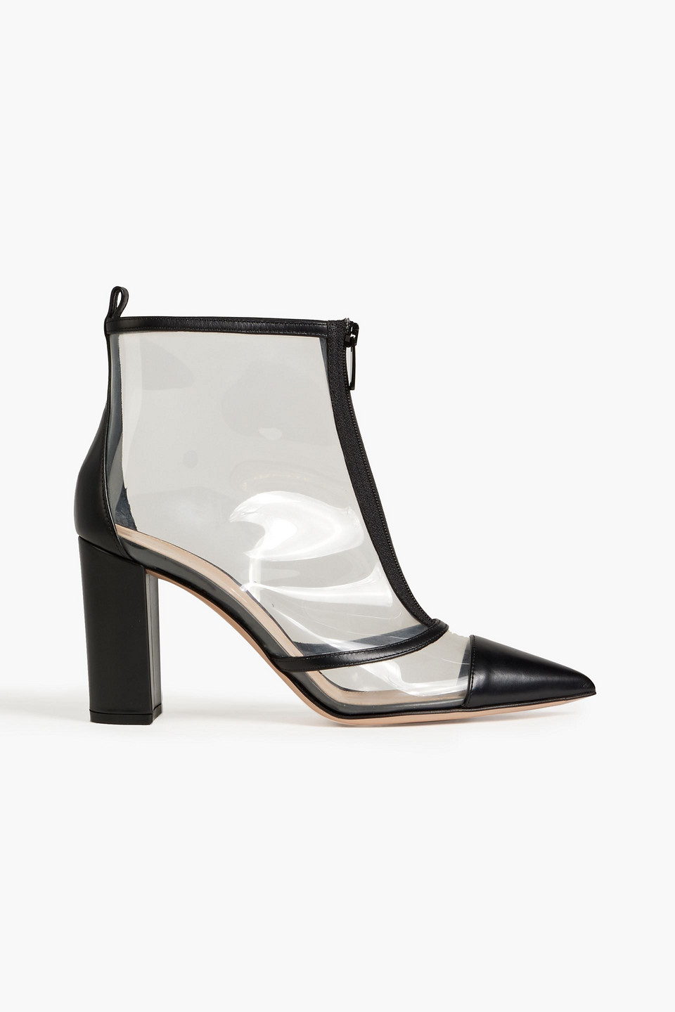 Gianvito Rossi Watson Pvc And Leather Ankle Boots In Black