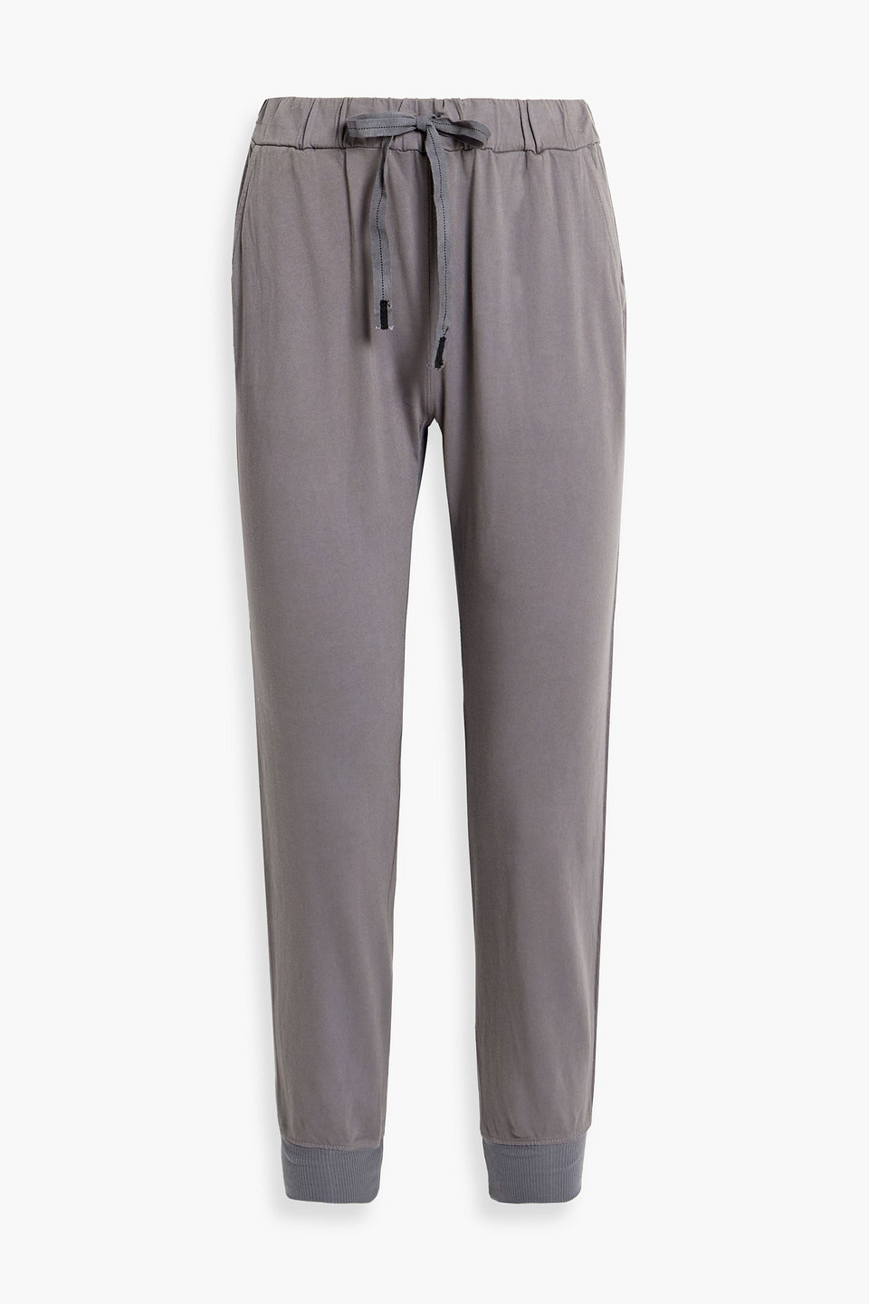 Cotton-jersey track pants