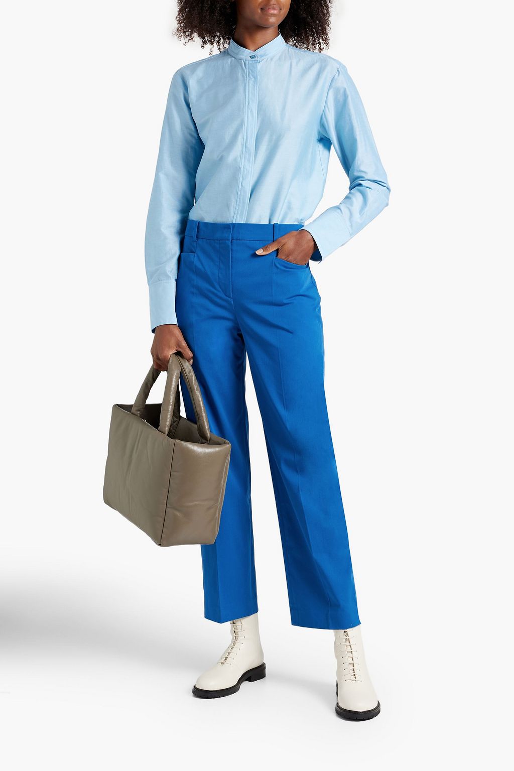 JOSEPH ストレッチコットンツイル ストレートレッグパンツ