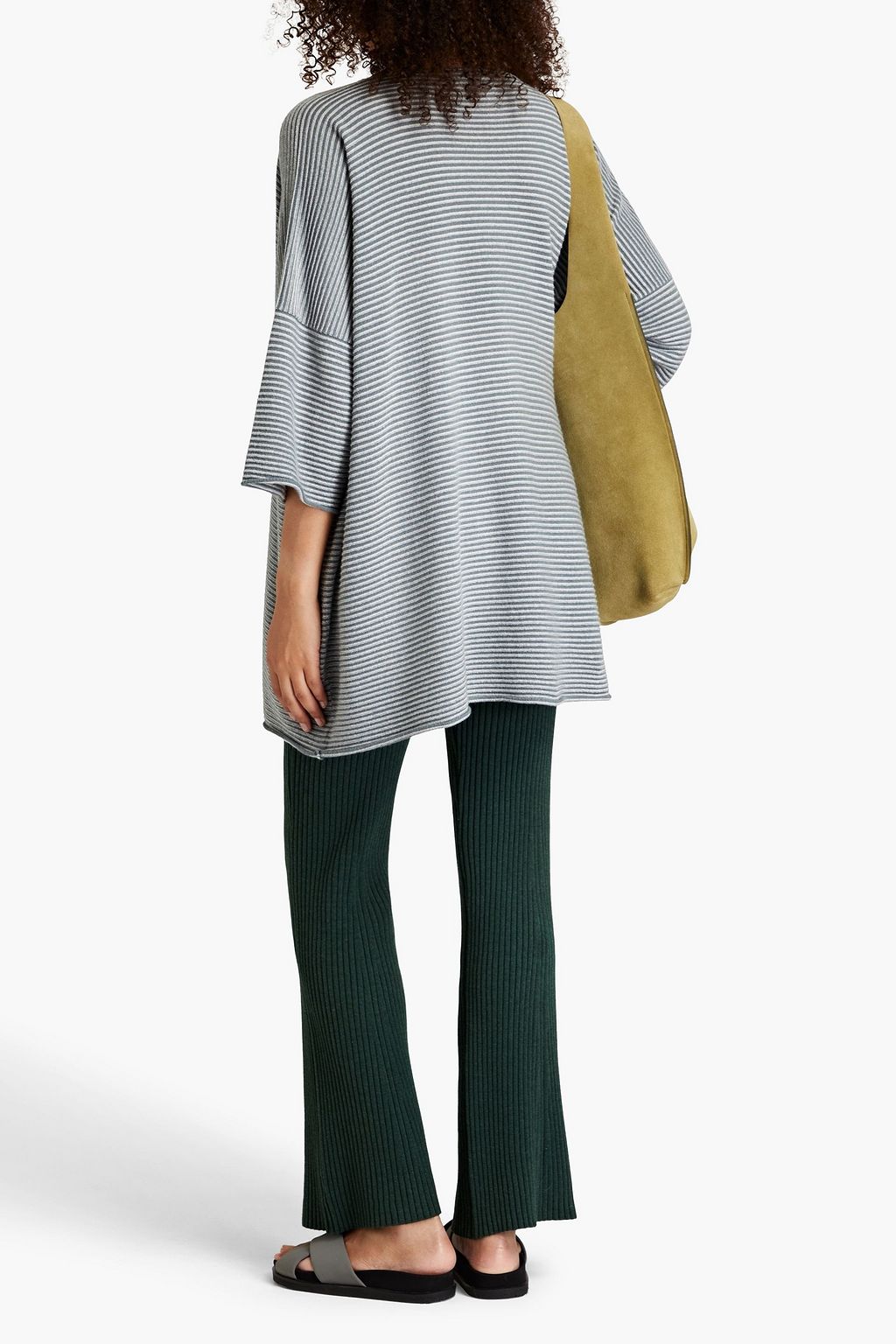 ESKANDAR Striped cashmere sweater