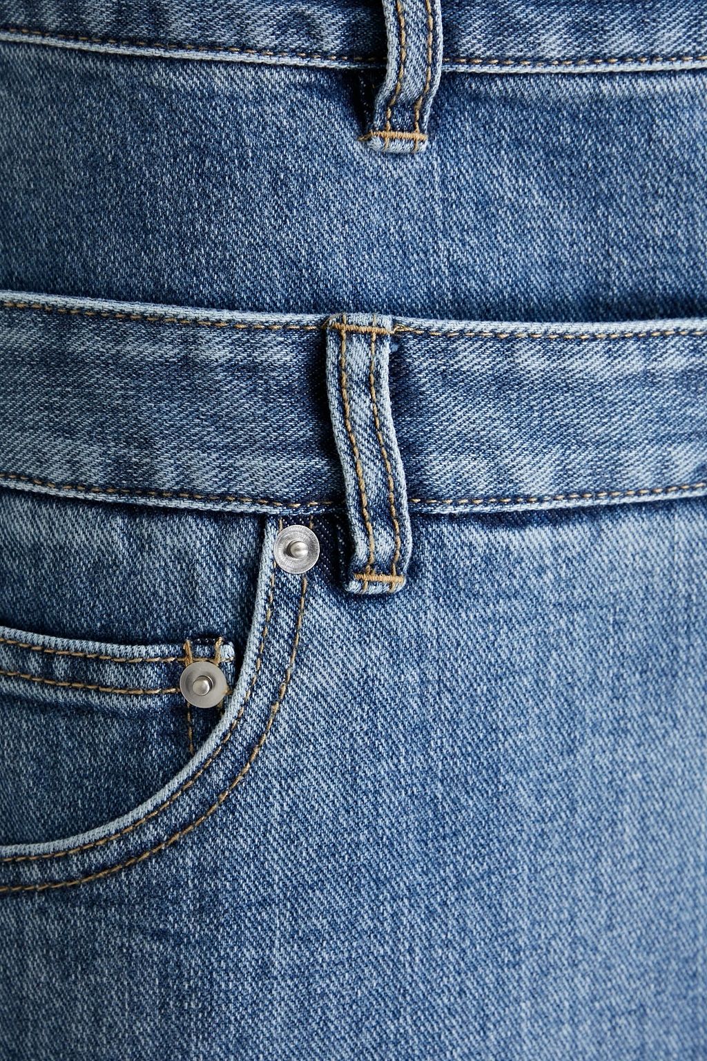 TIBI デニム ミディスカート レイヤード