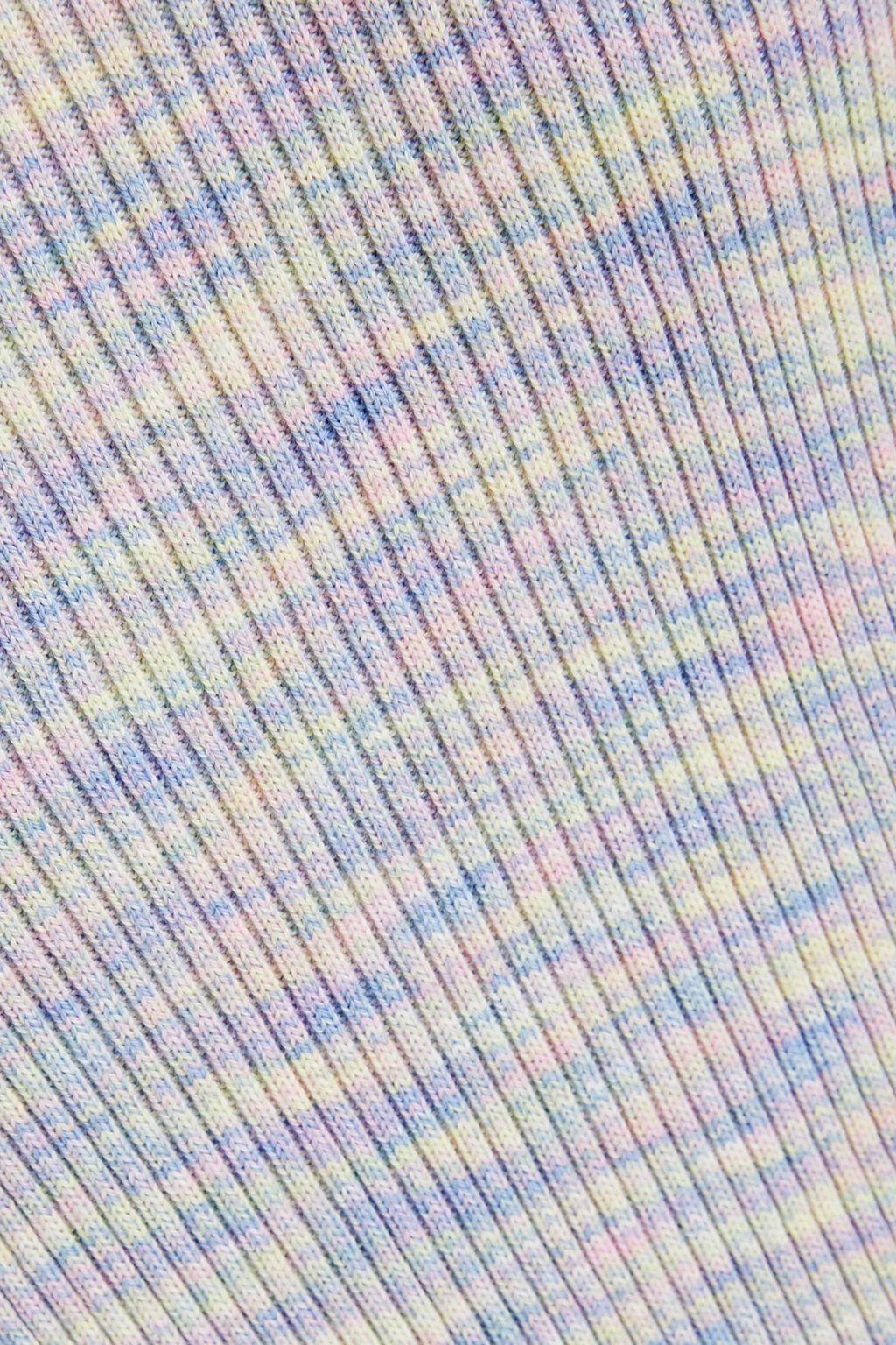TIBI 말드 리브 코튼 탑