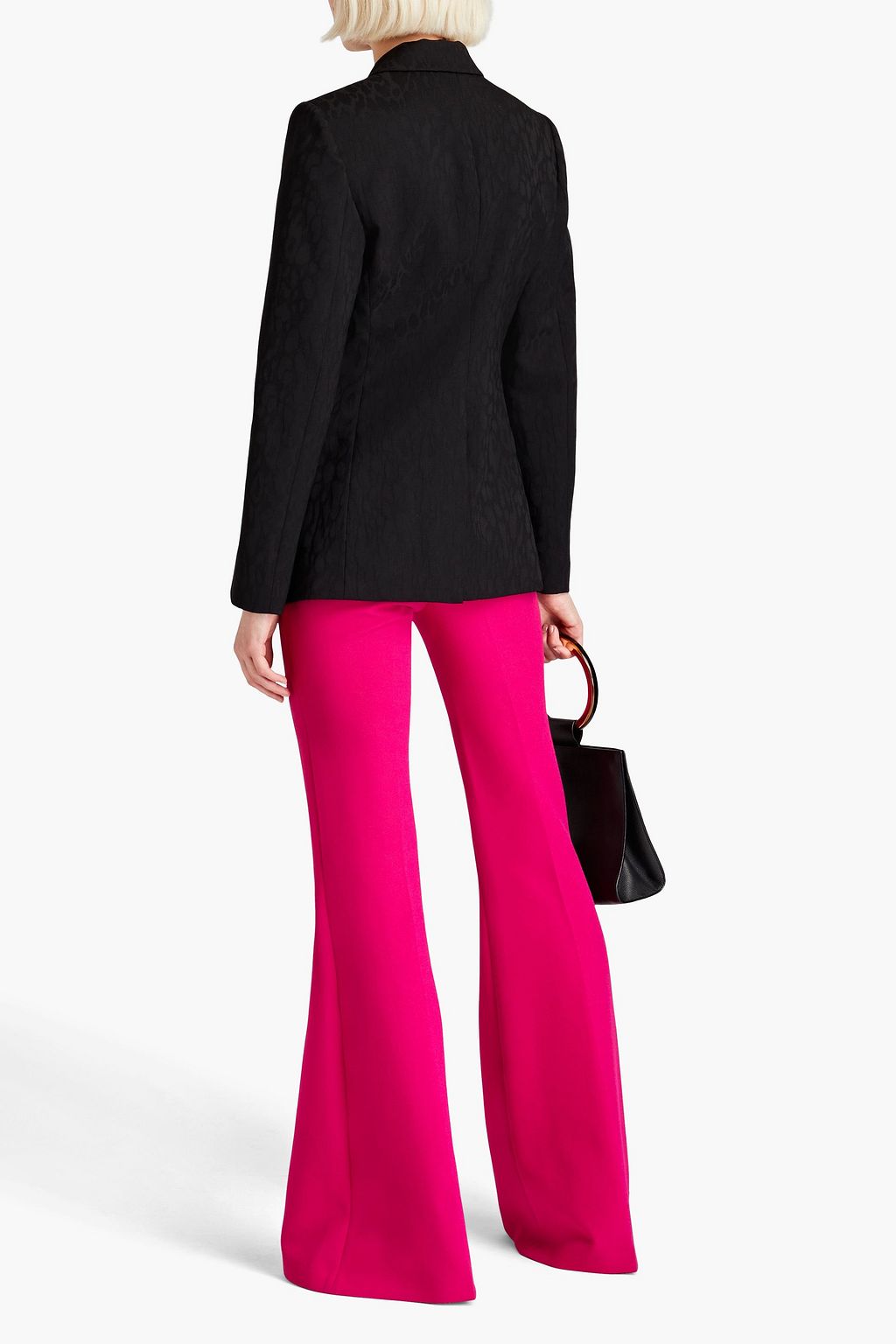 ROBERTO CAVALLI Wool-blend jacquard blazer