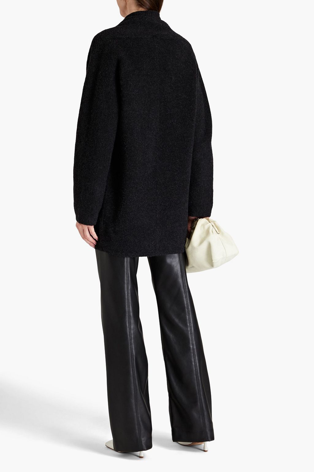 VINCE. Mélange knitted cardigan