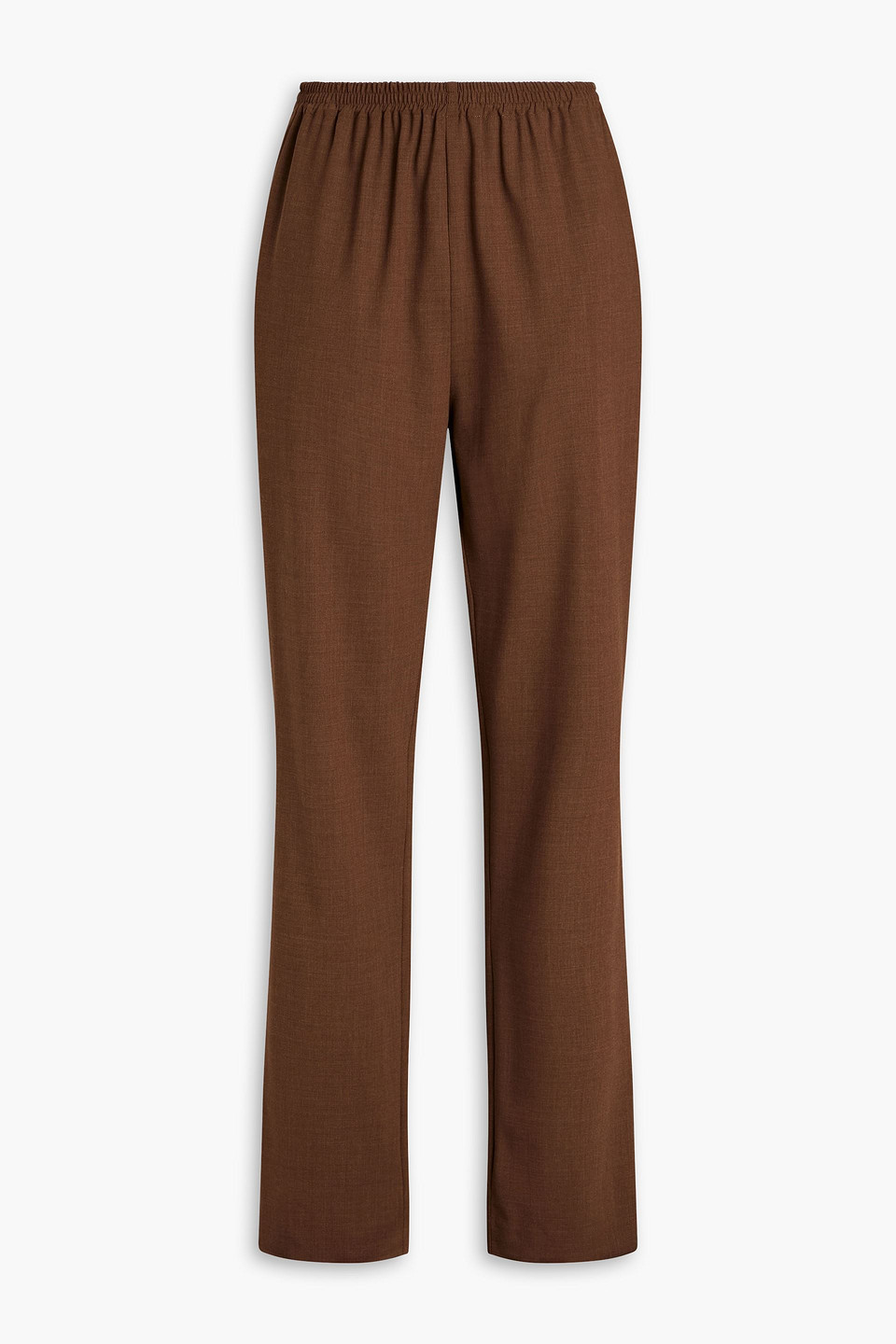 Stretch-wool tapered pants