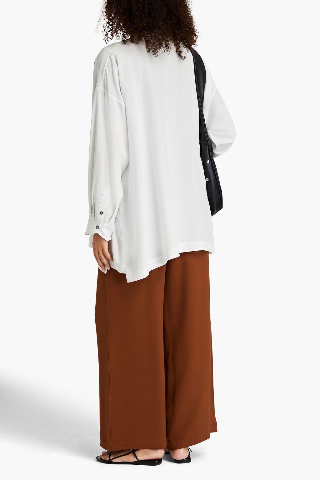 ESKANDAR シルククレープデシン シャツ