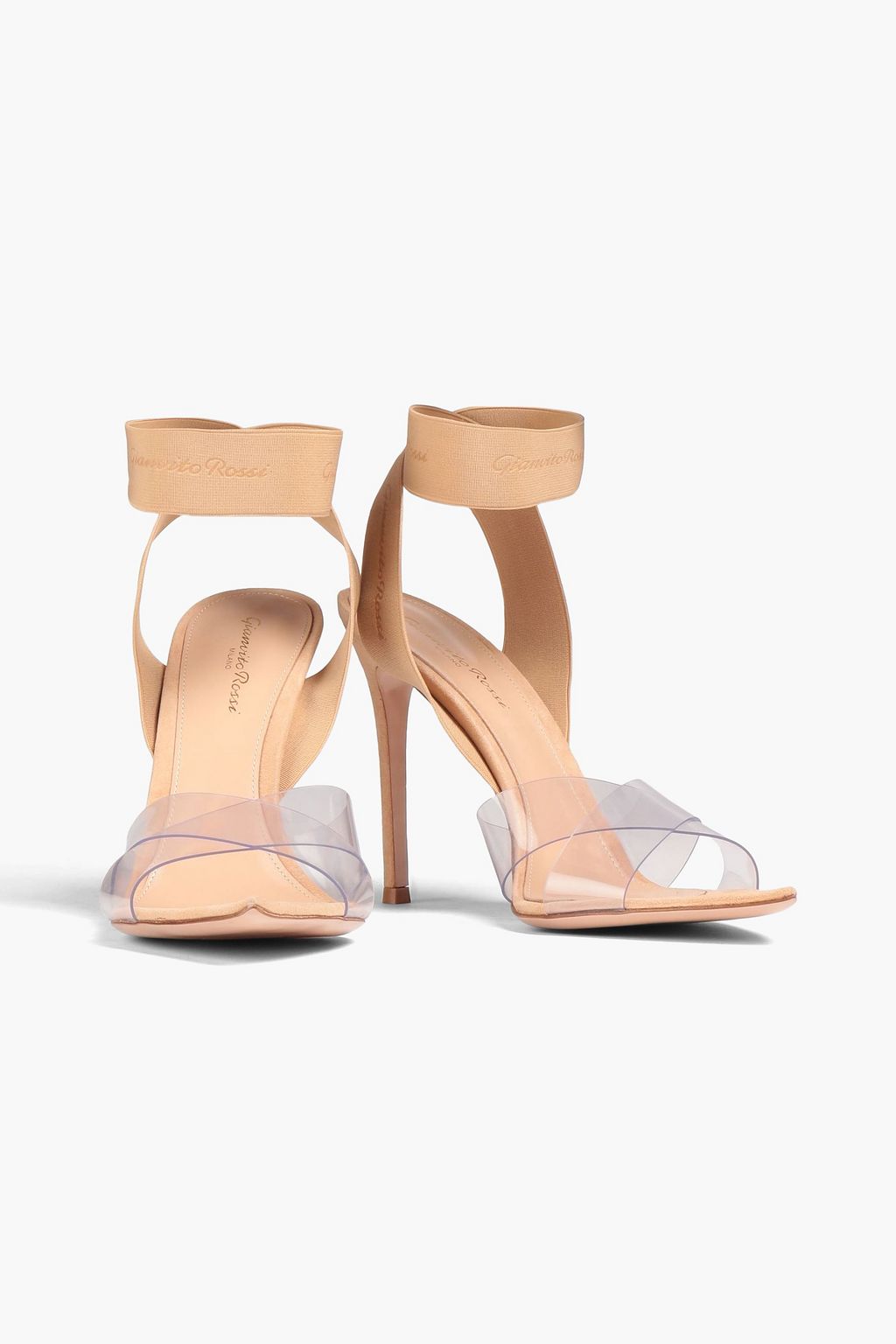GIANVITO ROSSI PVC & 스웨이드 샌들