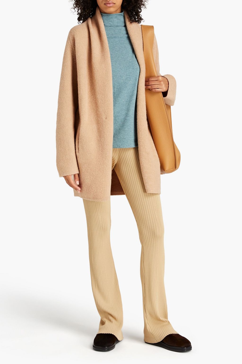 VINCE. Mélange knitted cardigan