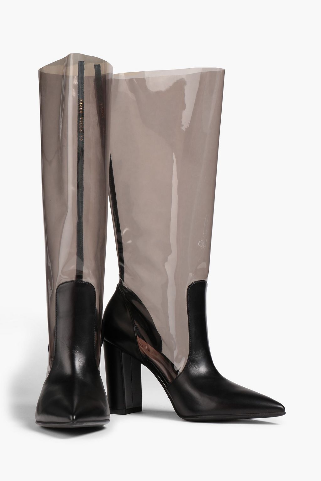 GIANVITO ROSSI TPU and leather knee boots