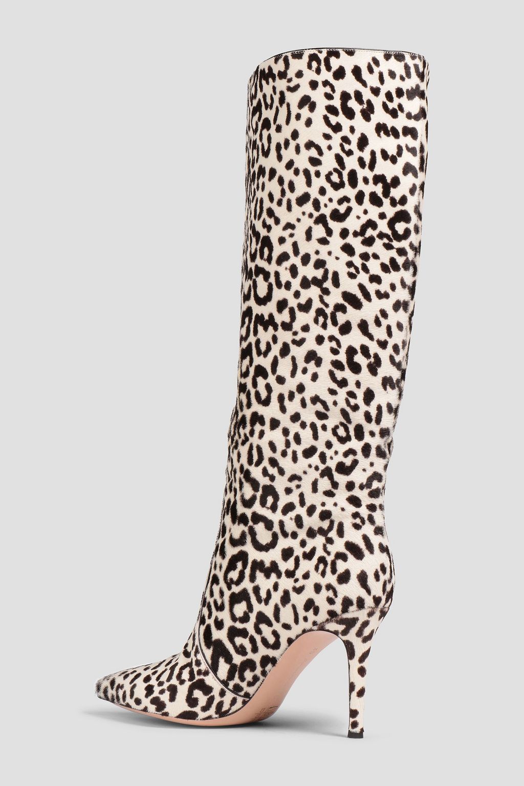 GIANVITO ROSSI Hunter leopard-print calf hair knee boots