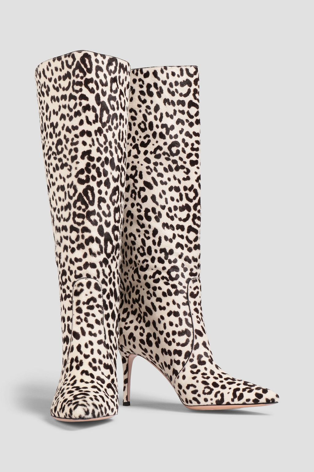 GIANVITO ROSSI Hunter leopard-print calf hair knee boots