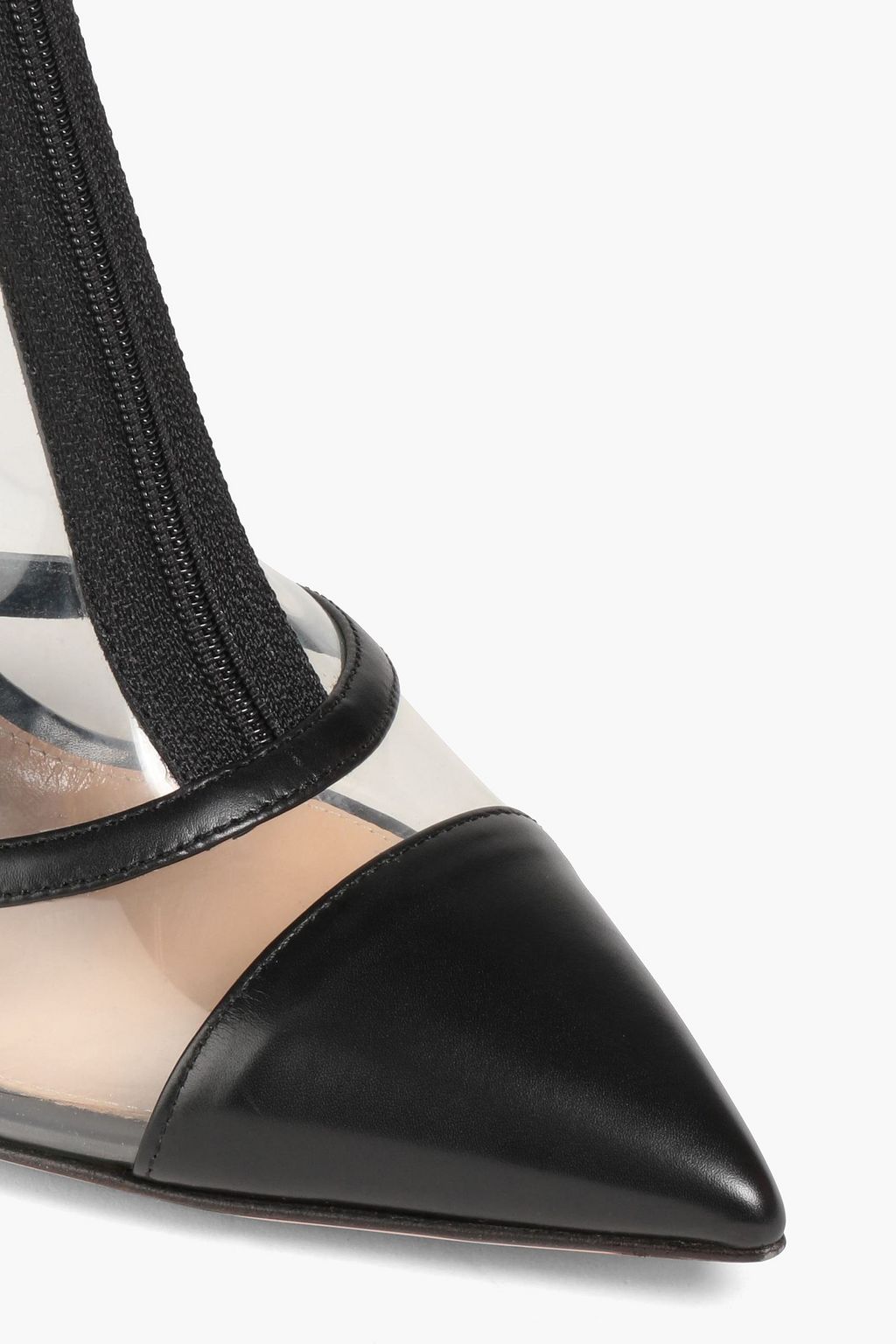 GIANVITO ROSSI Watson leather-trimmed PVC ankle boots